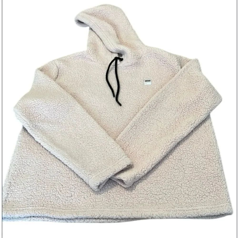 Fila szXL (seems smaller) pink pull over sherpa style hoodie GUC